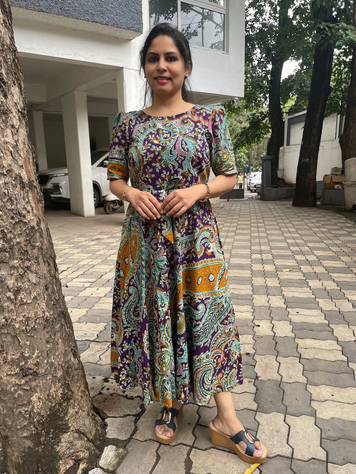 Kalamkari one piece dress