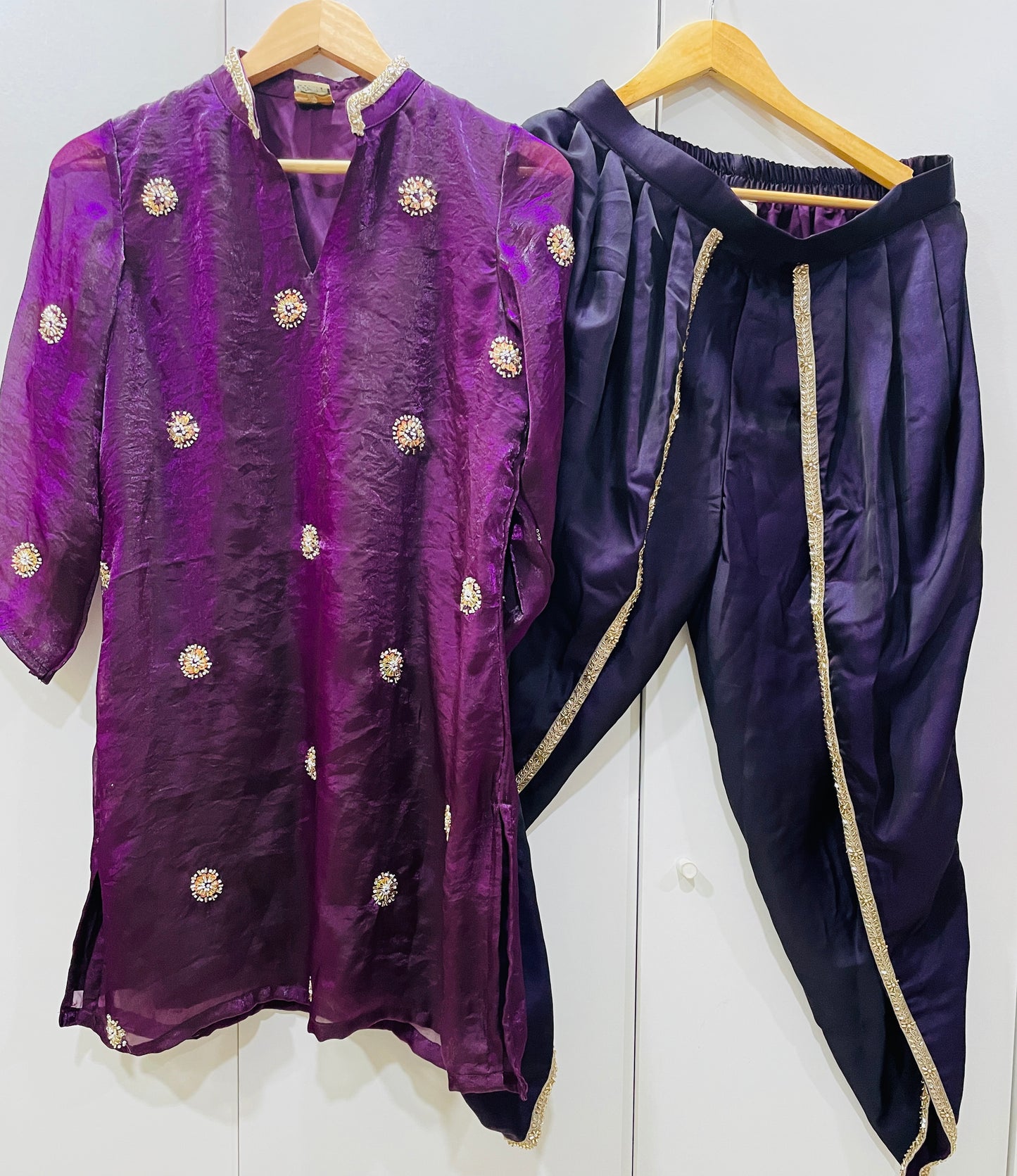 Festive dhoti kurti set