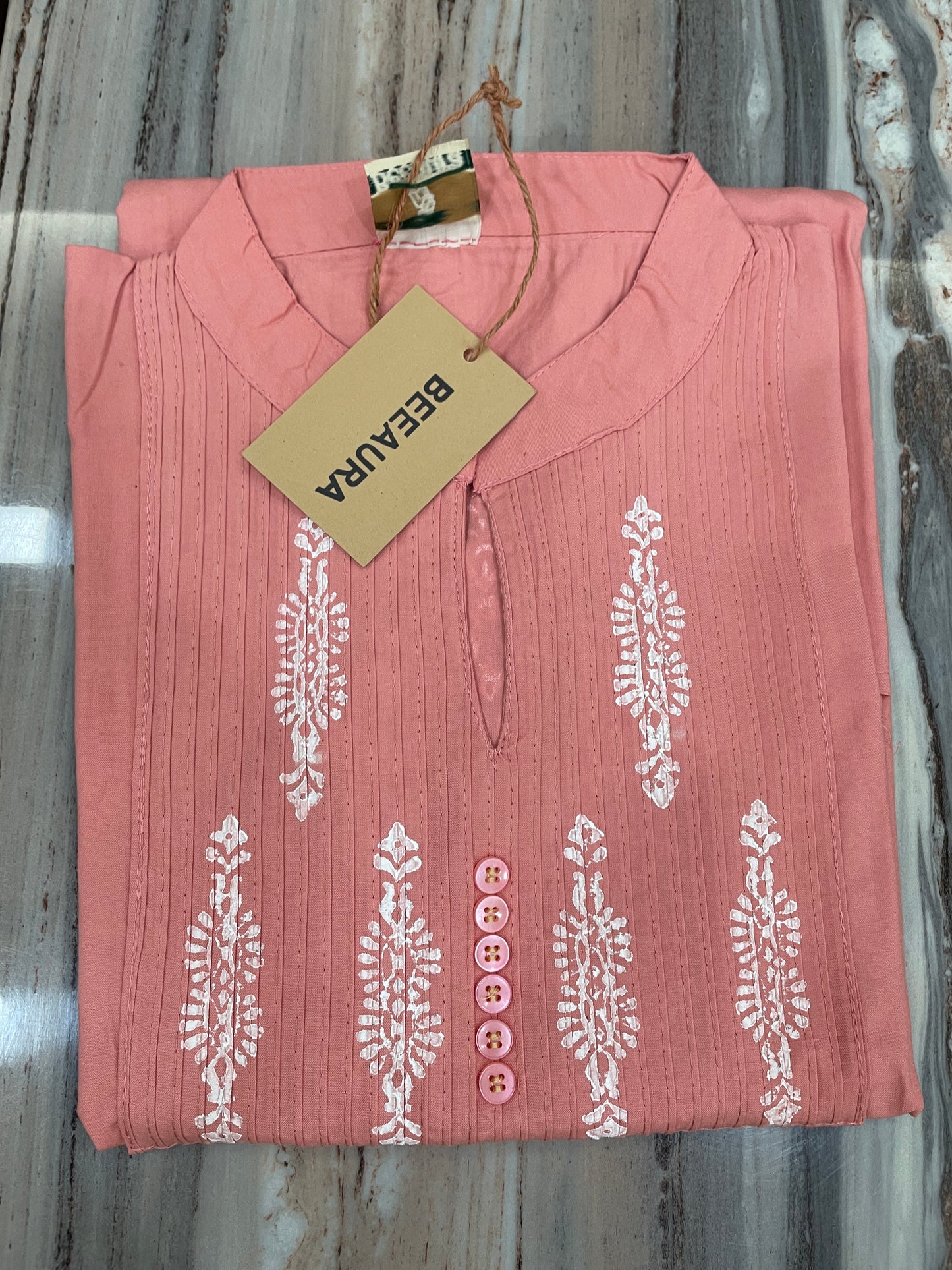 Hand block print kurti