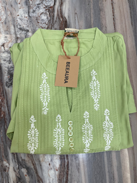 Hand block print kurti