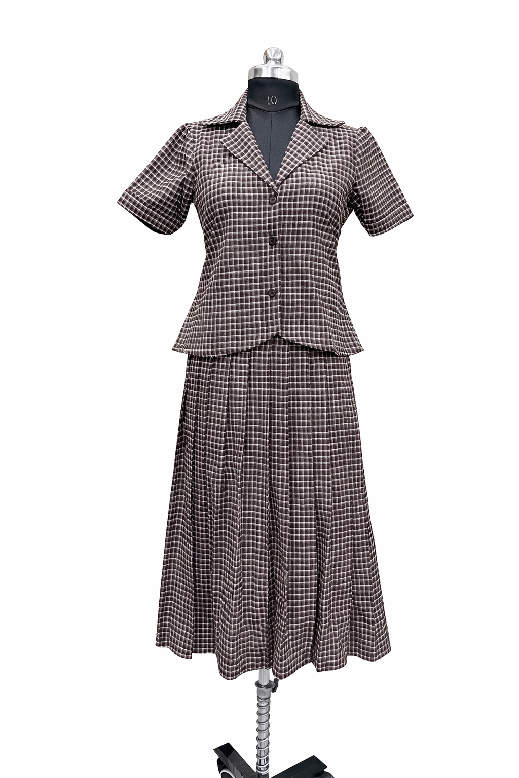 Formal brown skirt n top